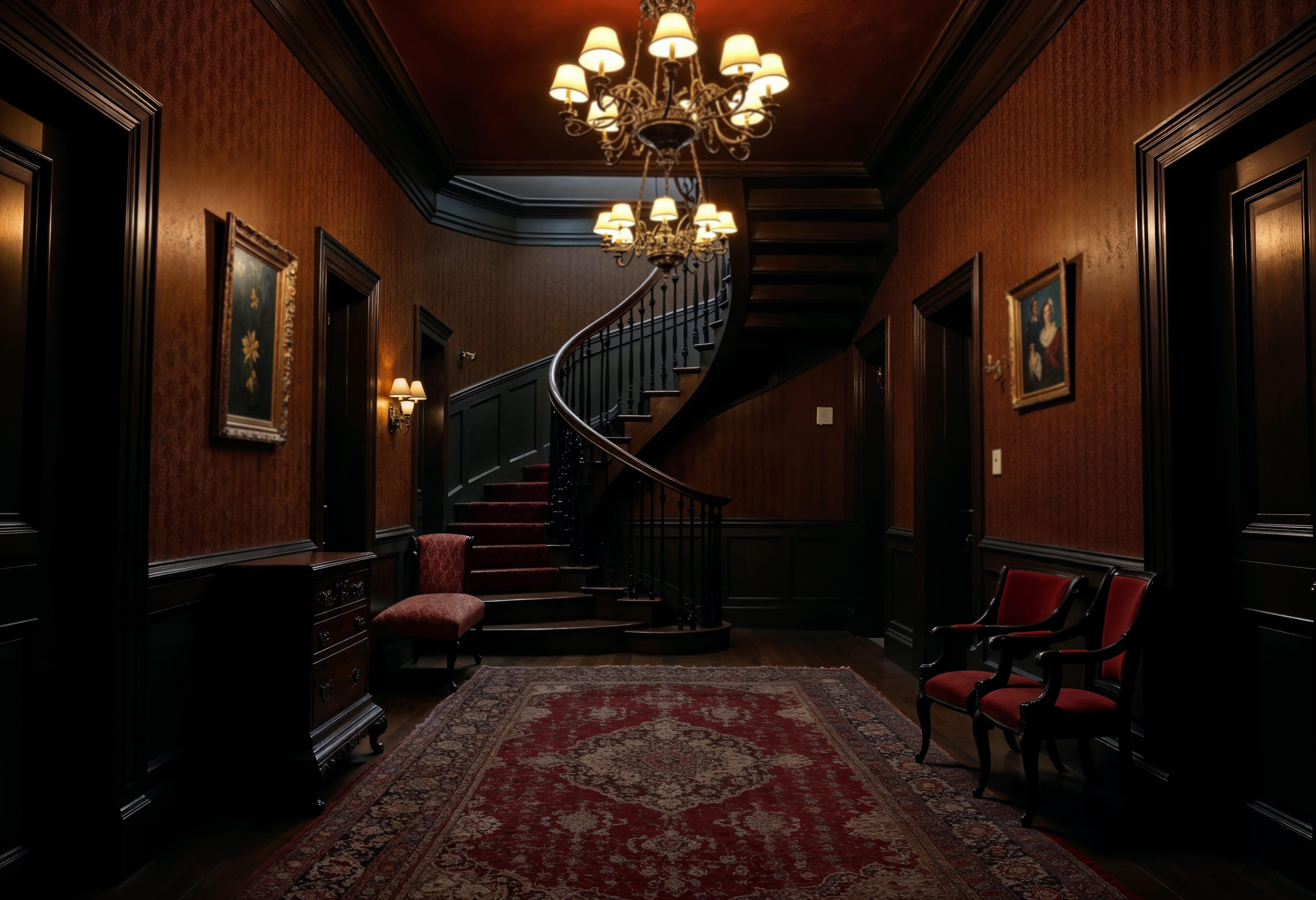 Modern interior design with stylish furniture and decor